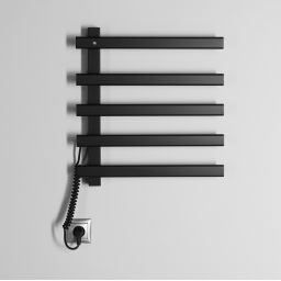Sapho Elcor grzejnik łazienkowy 48x52 cm elektryczny czarny mat EB530