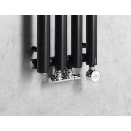 Sapho Pilon grzejnik łazienkowy dekoracyjny 180x27 cm czarny IZ122T