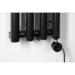 Sapho Pilon grzejnik łazienkowy dekoracyjny 180x27 cm czarny IZ122T