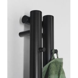 Sapho Pilon grzejnik łazienkowy dekoracyjny 180x12,2 cm czarny mat IZ124T