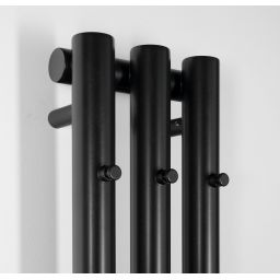 Sapho Pilon grzejnik łazienkowy dekoracyjny 180x19,6 cm czarny IZ128T