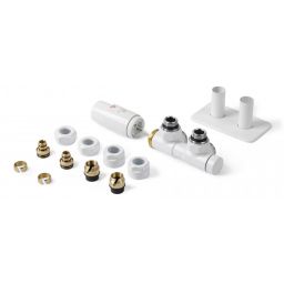 Terma Twins All in One zestaw zintegrowany termostatyczny prawy biały TGETTWINPK916