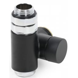 Terma zawór zespolony zintegrowany z trójnikiem czarny TGZOCM004