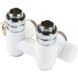 Terma zawór zespolony zintegrowany z trójnikiem biały TGZTBI013