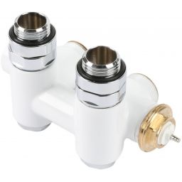 Terma zawór zespolony zintegrowany z trójnikiem biały TGZTBI014