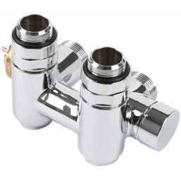 Terma zawór zespolony zintegrowany z trójnikiem chrom TGZTCR022