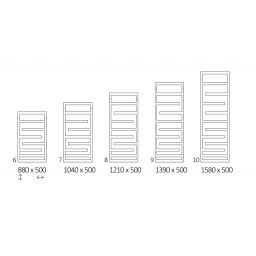 Terma Juno grzejnik łazienkowy dekoracyjny 104x50 cm biały WGJUN104050K916SX