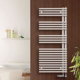 Zehnder Forma Asym grzejnik łazienkowy drabinkowy 116,1x49,6 cm biały LFAR-120-050-05