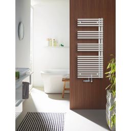 Zehnder Forma Asym grzejnik łazienkowy drabinkowy 116,1x49,6 cm biały LFAL-120-050-05