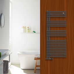 Zehnder Forma Asym grzejnik łazienkowy drabinkowy 116,1x49,6 cm antracyt LFAR-120-050/0346