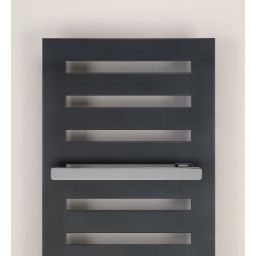 Zehnder Metropolitan Bar grzejnik łazienkowy dekoracyjny 122,5x40 cm czarny MEP-120-040/0557