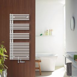 Zehnder Forma Asym grzejnik łazienkowy drabinkowy 116,1x49,6 cm biały LFAR-120-050-05