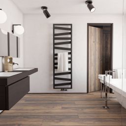 Zehnder Kazeane grzejnik łazienkowy dekoracyjny 126,6x50 cm czarny RK-130-050/0557