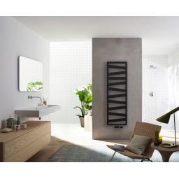 Zehnder Kazeane grzejnik łazienkowy dekoracyjny 126,6x50 cm czarny RK-130-050/0557