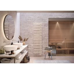 Zehnder Yucca Asym grzejnik łazienkowy 87,2x47,8 cm biały YA-090-050