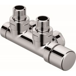 Zehnder zestaw przyłączeniowy zespolony prawy typ P chrom 839058