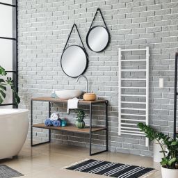 Zehnder Klaro Spa grzejnik elektryczny z grzałką 119x50 cm biały ZSKSS100050ECZD