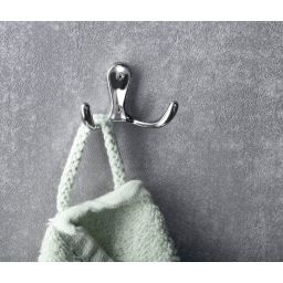 Aqualine wieszak podwójny chrom 10086