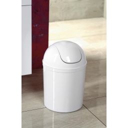 Aqualine kosz na śmieci 5 l biały 20309