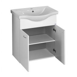 Aqualine Keramia Fresh szafka 60 cm podumywalkowa wisząca biała 50063A