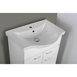 Aqualine Keramia Fresh szafka 59 cm podumywalkowa wisząca biała 50064A