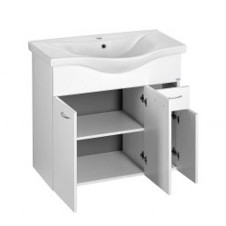 Aqualine Keramia Fresh szafka 75 cm podumywalkowa wisząca biała 50082A