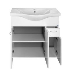 Aqualine Keramia Fresh szafka 75 cm podumywalkowa wisząca biała 50082A