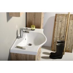 Aqualine Keramia Fresh szafka 75 cm podumywalkowa wisząca dąb platin 50083