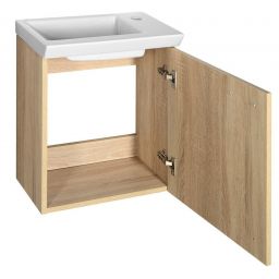 Aqualine Zoja szafka 44 cm podumywalkowa wisząca dąb platin 51046DP