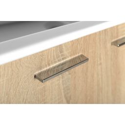 Aqualine Zoja szafka 50 cm podumywalkowa wisząca dąb platin 51047DP