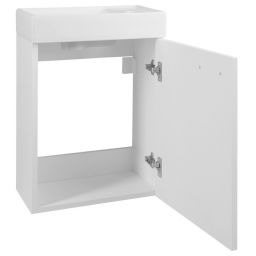 Aqualine Zoja szafka 39,5x22x50 cm podumywalkowa wisząca biała 51049A