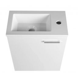 Aqualine Zoja szafka 39,5x22x50 cm podumywalkowa wisząca biała 51049A