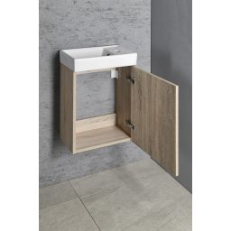 Aqualine Zoja szafka 40 cm podumywalkowa wisząca dąb platin 51049DP