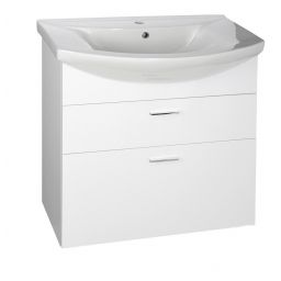 Aqualine Zoja szafka 71 cm podumywalkowa wisząca biała 51071A