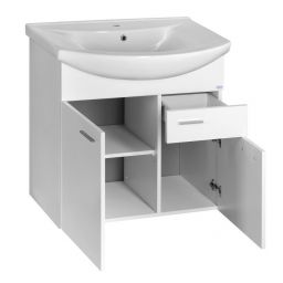 Aqualine Zoja szafka 71 cm podumywalkowa wisząca biała 51075A