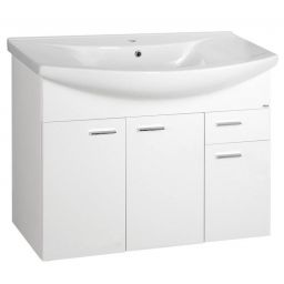 Aqualine Zoja szafka 94 cm podumywalkowa wisząca biała 51094A