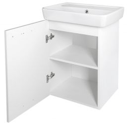 Aqualine Zoja szafka 41,5x37x63 cm podumywalkowa wisząca biała 56372