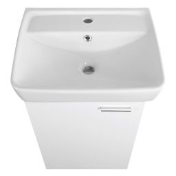 Aqualine Zoja szafka 50,5x37,1x63 cm podumywalkowa wisząca biała 56373