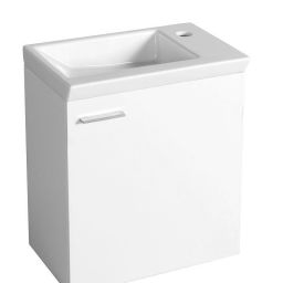 Aqualine Zoran umywalka 45x27,5 cm prostokątna meblowa biała 4045