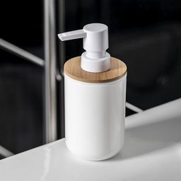 Aqualine Snow dozownik do mydła 350 ml stojący biały 7578