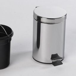 Aqualine Simple Line kosz na śmieci 3 l stal nierdzewna polerowana 27103