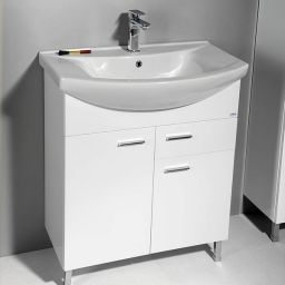 Aqualine Zoja szafka 71 cm podumywalkowa wisząca biała 51075A