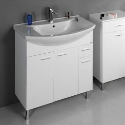 Aqualine Zoja szafka 81 cm podumywalkowa wisząca biała 51083A