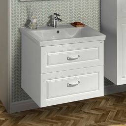 Aqualine Favolo szafka 76 cm podumywalkowa wisząca biały mat FV280