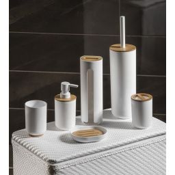 Aqualine Snow dozownik do mydła 350 ml stojący biały 7578