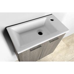 Aqualine Zuno umywalka 50x25 cm prostokątna meblowa biała 9050