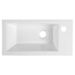Aqualine Zuno umywalka 50x25 cm prostokątna meblowa biała 9050