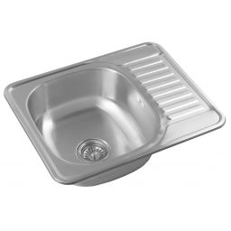 Aqualine zlewozmywak stalowy 58x48 cm stal nierdzewna AQ5848B