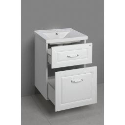 Aqualine Favolo szafka 51 cm podumywalkowa wisząca biały mat FV255