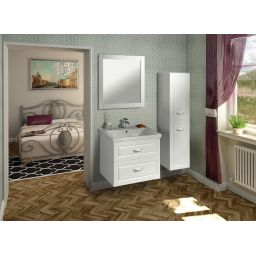 Aqualine Favolo szafka 76 cm podumywalkowa wisząca biały mat FV280